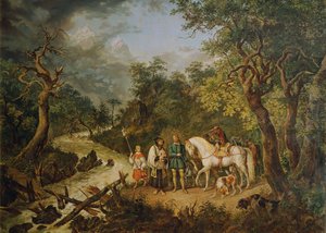 Rudolf von Habsburg és a pap