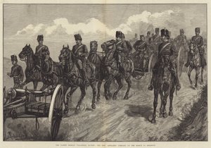 A húsvéthétfői önkéntes szemle, a Honourable Artillery Company a Brightonba tartó menetben