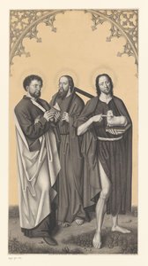 Szent Bertalan, Tamás és Keresztelő János Művek a Boisserée fivérek gyűjteményéből (sorozat címe) Galerie des Frères Boisserée (sorozat címe) alkotó: Johann Nepomuk Strixner