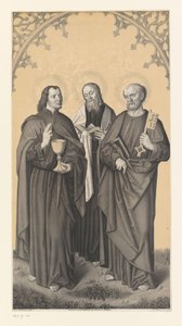 Szent János, Máté és Péter Művek a Boisserée fivérek gyűjteményéből (sorozat címe) Galerie des Frères Boisseree (sorozat címe) alkotó: Johann Nepomuk Strixner
