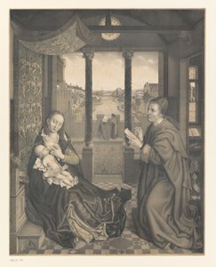 Szent Lukács Máriát gyermekével rajzolja Művek a Boisserée fivérek gyűjteményéből (sorozat címe) Galerie des Frères Boisserée (sorozat címe)