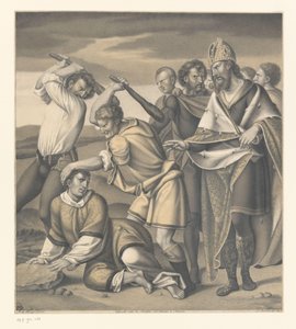 Szent Ewald mártíromsága Művek a Boisserée fivérek gyűjteményéből (cím a tárgyon) Galerie des Frères Boisserée (cím a tárgyon) alkotó: Johann Nepomuk Strixner