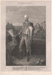 II. Ferenc római császár (metszet) alkotó: Johann Peter Krafft
