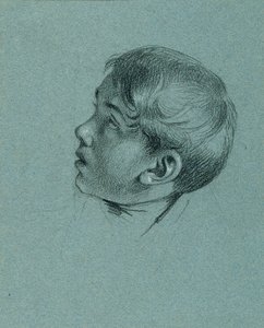 Főtanulmány egy fiúról "Franz császár visszatérése Pressburgból" alkotó: Johann Peter Krafft