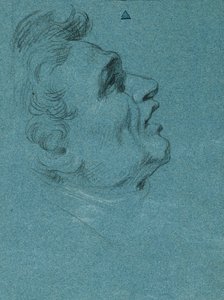 Fejtanulmány a Hofburg falfestményeihez alkotó: Johann Peter Krafft