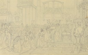 Carolina Augusta császárné koronázása Pressburgban alkotó: Johann Peter Krafft