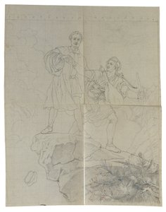 Manfred és a zergevadász alkotó: Johann Peter Krafft