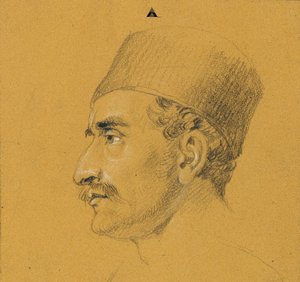 Portrétanulmány "Nikolajusz Zriny kudarca a Szigeth-erőd előtt" alkotó: Johann Peter Krafft