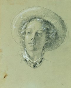 Tanulmány a "Hermann és Dorothea a szőlőskertben" számára alkotó: Johann Peter Krafft
