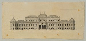 Tanulmány a Felső-Belvedere számára alkotó: Johann Peter Krafft