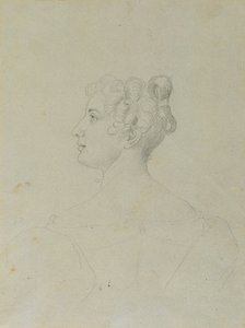 Női portré tanulmány alkotó: Johann Peter Krafft