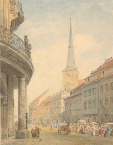 Berlin kilátása az Ephraim-palotával balra, 1847.