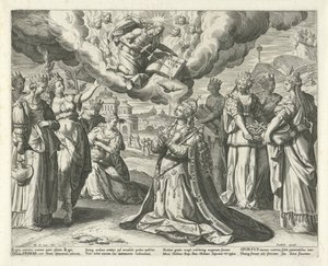 Krisztus vérét adja menyasszonyának Salamon éneke (sorozat címe) Canticum Canticorum (sorozat címe) alkotó: Johann Sadeler (I)
