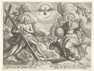 Szentháromság a felhőkben alkotó: Johann Sadeler (I)