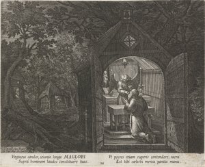 Szent Maglor remeteként Remeték (sorozat címe) Oraculum Anachoreticum (sorozat címe) alkotó: Johann Sadeler (I)