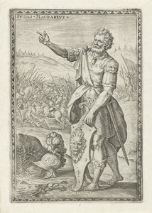 Júdás Makkabeus Ivdas Machabevs (cím az objektumon) Ószövetségi karakterek (sorozat címe) alkotó: Johann Sadeler (I)