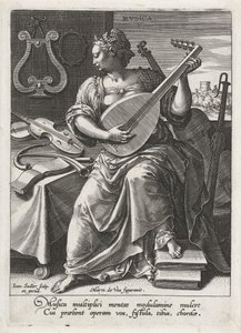 Zene Musica (cím a tárgyon) A hét bölcsészettudomány (artes liberales) (sorozat címe)
