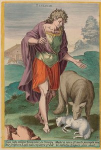 Benjamin, c. 1585. alkotó: Johann Sadeler I