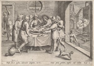 Felkészülés a húsvétra, 1585 körül. alkotó: Johann Sadeler I