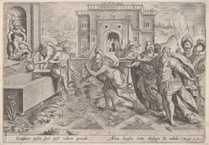 A sáskák pestise, 1585 körül.
