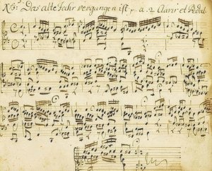 Orgona korál előjáték. A kis orgonakönyvből. 1713-1716
