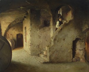 Egy borospince, 1872 körül