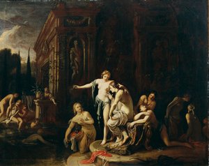 Diana és Callisto a fürdőben alkotó: Johann Spillenberger