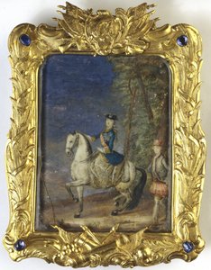 II. Katalin császárné lovas portréja 1729-1796 alkotó: Johann Stenglin