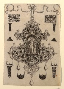 4. tábla, nyolc medálmintából álló sorozatból, a kardinális erényekkel alkotó: Johann Theodor de Bry