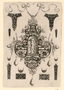 6. tábla, nyolc medálmintából álló sorozatból, a kardinális erényekkel alkotó: Johann Theodor de Bry
