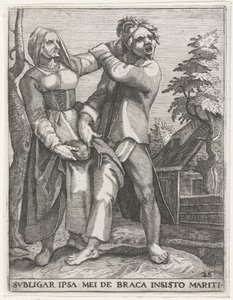 Strijd om de broek A FÉRJEM RAGASZTOTT NADRÁJÁRA FELKÖTÖM MAGAM (cím a tárgyon) Világi jelvények, 1596 (sorozat címe)
