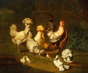 Baromfi tájban (olaj) alkotó: Johann Wenzel Peter