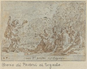 Pásztorok és Ergasztó kórusa, 1640. alkotó: Johann Wilhelm Baur