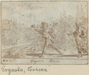 Ergasto és Corisca, 1640.