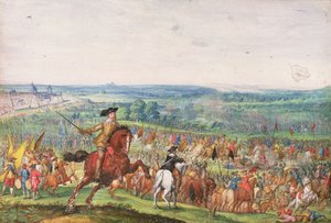 Gustavus Adolphus király a lutzeni csatában