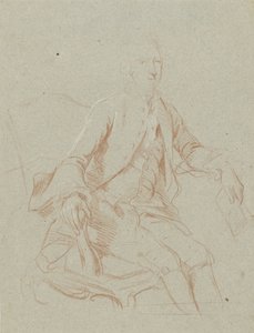 Ülő úriember könyvvel alkotó: Johann Wilhelm Böttner