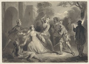 Alida van Poelgeest meggyilkolása, 1392 alkotó: Johann Wilhelm Kaiser (I)