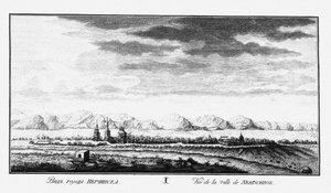Nércsinszk látképe, 1735 körül