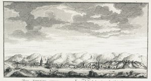 Kilátás az udinszkojei erődre, 1735 körül