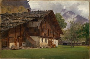 Parasztház az Alpokban alkotó: Johann Wilhelm Schirmer