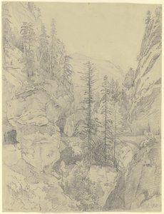 A Via Mala egy szakasza alkotó: Johann Wilhelm Schirmer