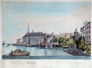 Düsseldorf kilátása a francia bombázás előtt 1794. október 6-án, 1798.