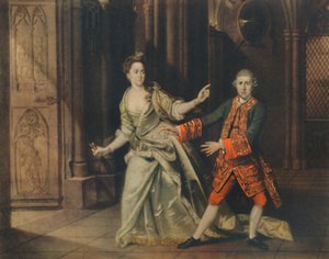 David Garrick és Mrs. Pritchard mint Macbeth és Lady Macbeth, 1768, 1948. alkotó: Johan Joseph Zoffany