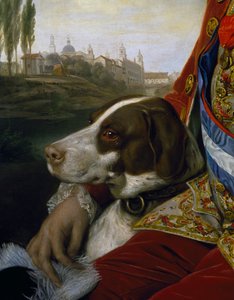 Kutya, részlet Bourbon Ferdinánd, Párma hercegének portréjából