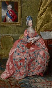 Maria Amalia osztrák főhercegnő, pármai hercegnő portréja, 1778 körül alkotó: Johan Joseph Zoffany