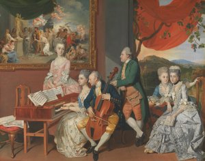 A Gore család George, 3. Cowper grófjával alkotó: Johann Zoffany