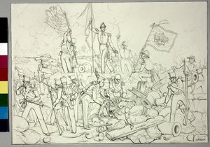 Szíria) Szaida (Sayda) meghódítása. alkotó: Johann the Yngr. Dallinger von Dalling