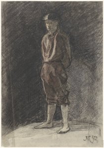 Álló férfi sisakkal és feltekert könyvcsövekkel alkotó: Johannes Abraham Mondt