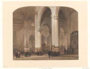 Nézd a St. Laurenskerk-ben Rotterdamban alkotó: Johannes Bosboom