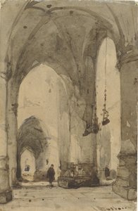 A haarlemi Saint Bavo templom belseje alkotó: Johannes Bosboom